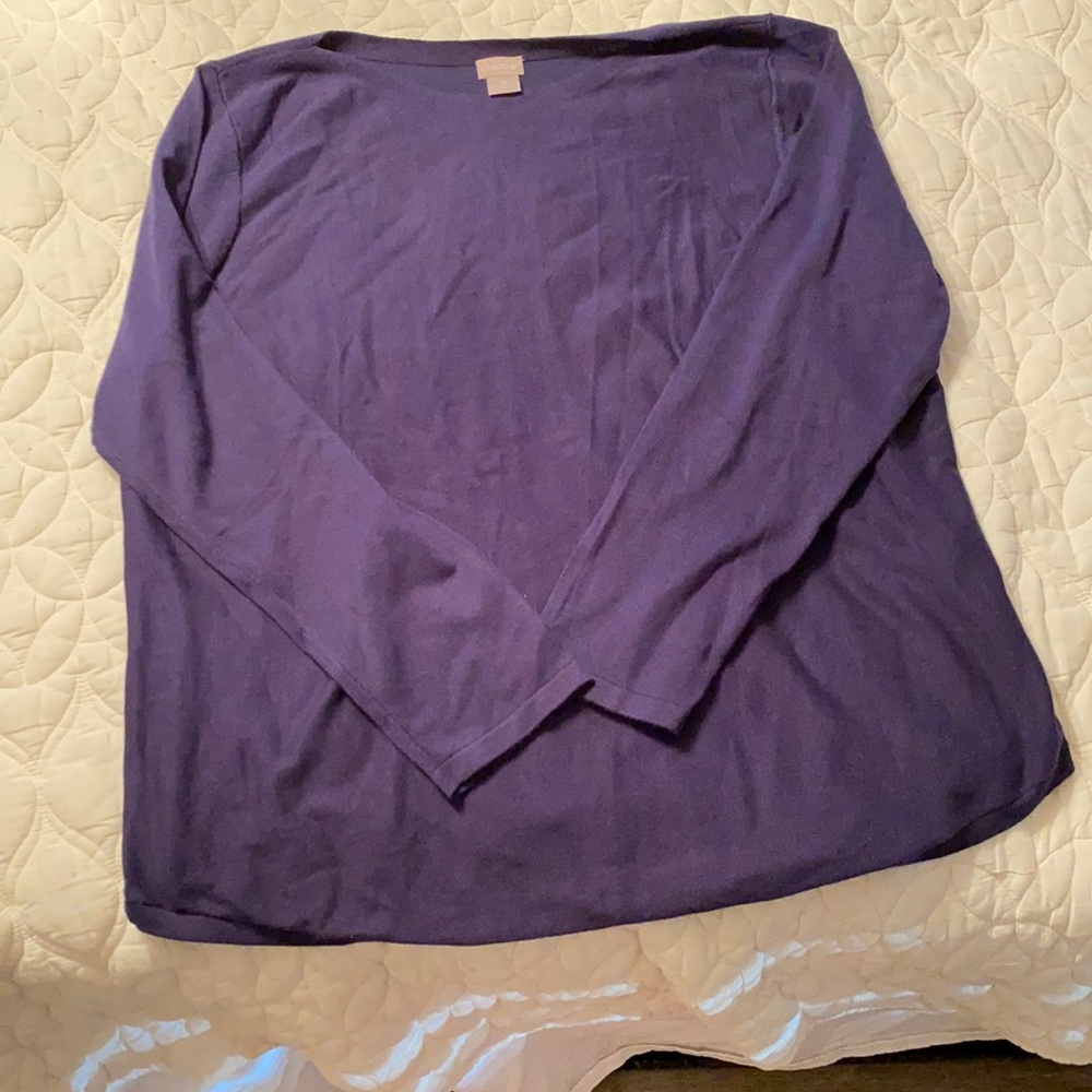 Chico’s size 3 navy blouse (equals size 16)
